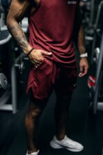 spodenki sportowe męskie 2w1 na trening do biegania