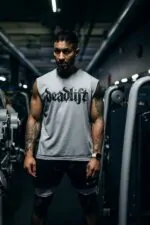 bokserka męska bezrękawnik treningowy streetwear na siłownię