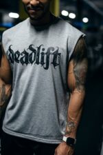 bokserka męska bezrękawnik treningowy streetwear na siłownię