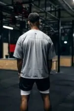 t-shirt oversize męski treningowy na siłownię luźny