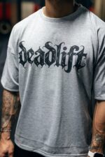 t-shirt oversize męski treningowy na siłownię luźny