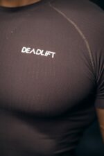 rashguard sportowy męski czekoladowy brąz