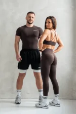 zestaw sportowy dla niej i dla niego brąz