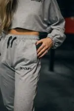 spodnie treningowe damskie szare comfy