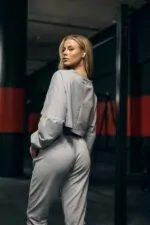 spodnie treningowe damskie szare comfy