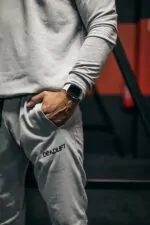 zestaw dresów treningowych męskich szarych