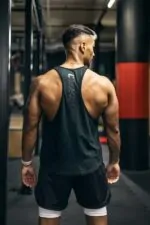 tank top męski na siłownię stringer zielony
