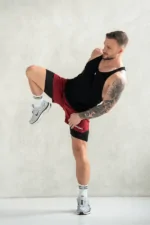 tank top męski na siłownię czarny stringer