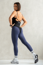 set sportowy damski legginsy z przeszyciami legginsy z majtkami