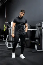 rashguard techniczny męski czarny treningowy szybkoschnący