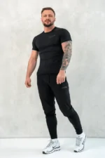 zestaw techniczne męski na trening czarny