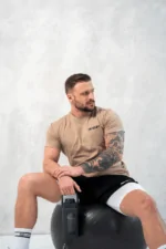 t-shirt męski muscle fit bawełniany
