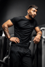 rashguard techniczny męski czarny treningowy szybkoschnący